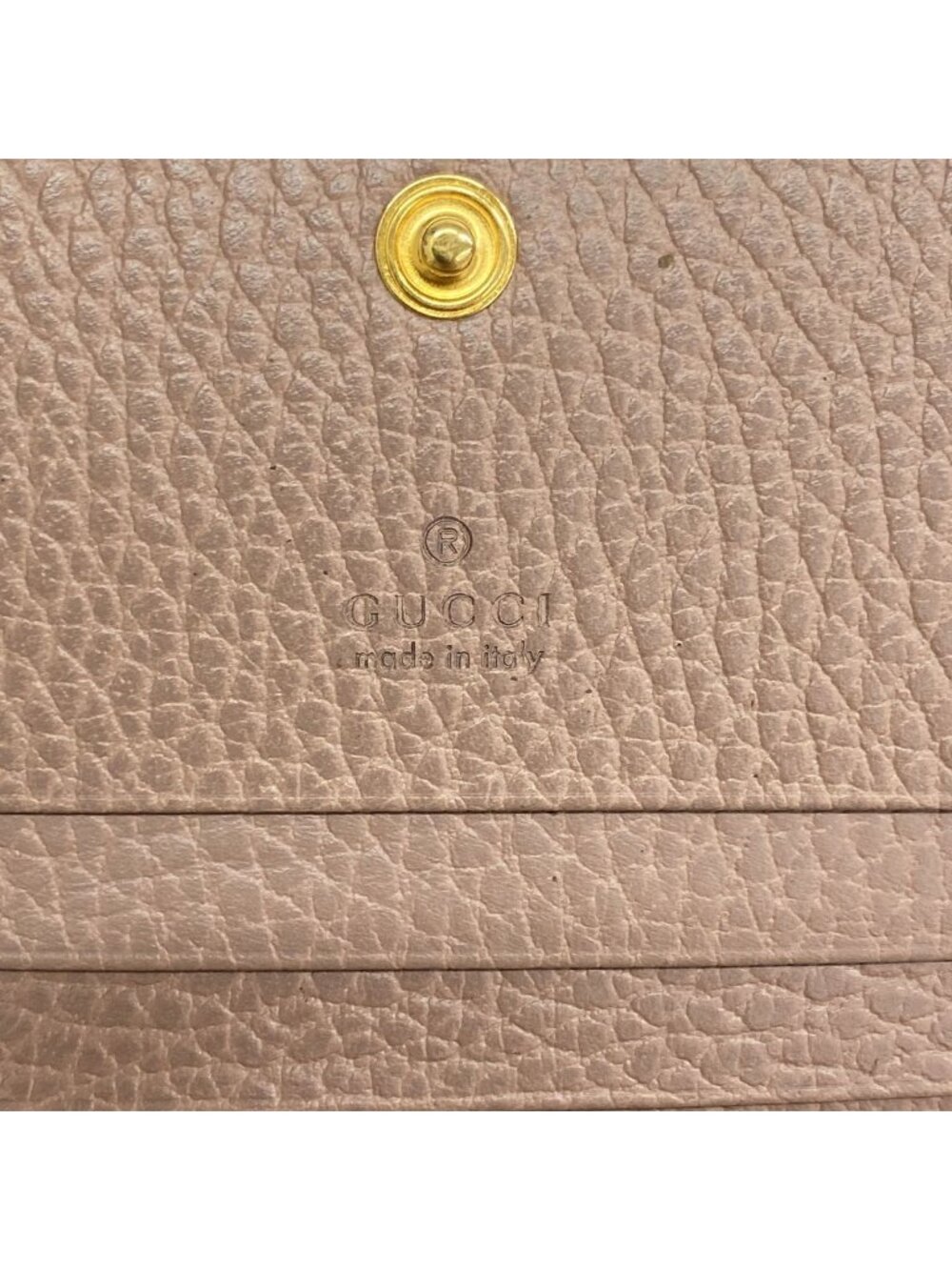 Gucci Wallet GG Marmont Leather Pink Brown Gold - Picture 4 of 7